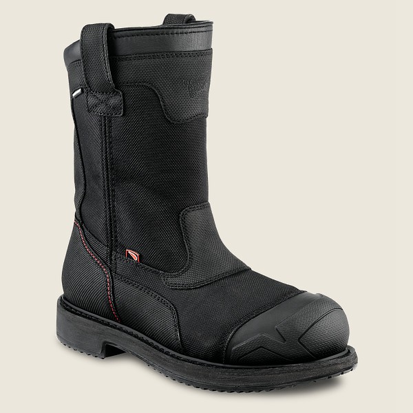 Red Wing Safety Boots Black - Red Wing Mens Maxbond - 11-inch Waterproof Toe Pull-on - OVEHF-7092